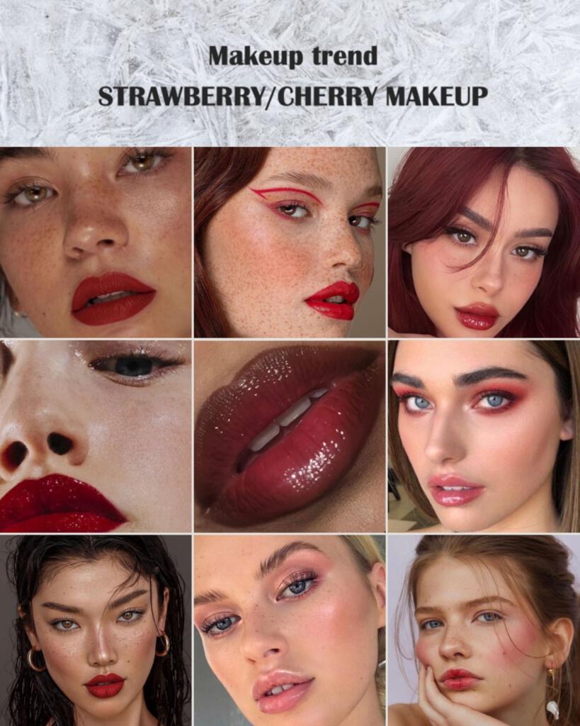 strawberry cherry makeup trend